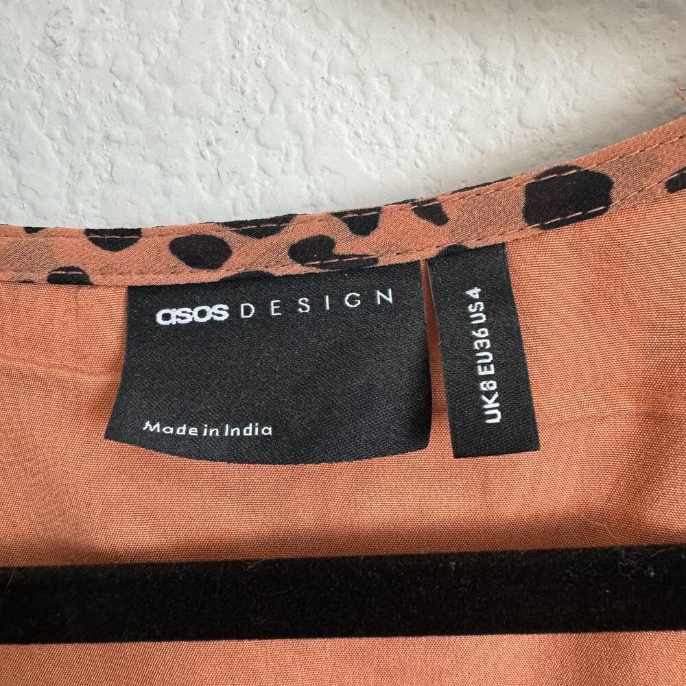 ASOS Cheetah Spotted‎ Mini Dress - Picture 6 of 7